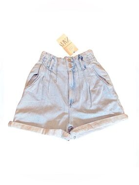 Zara High Rise Denim Shorts Size 00 NWT